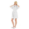 Waffle kimono robe XXL (White Embroidered)